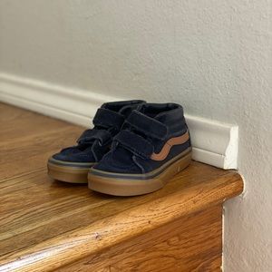 Kids Sk8-Mid Velcro (Dark Blue/Gum Sole)